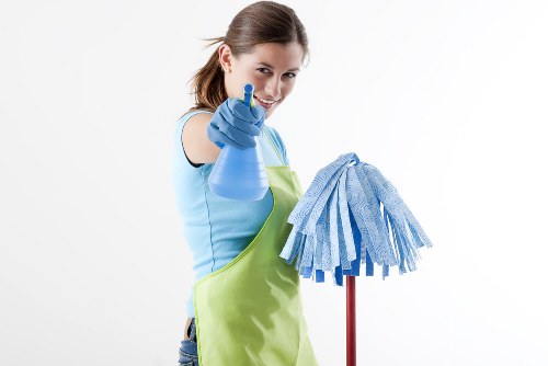 Bathroom cleaning as part of a Brent move in cleaning service