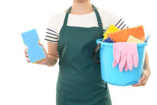 A local cleaning team completing a pre-occupancy clean in Brent