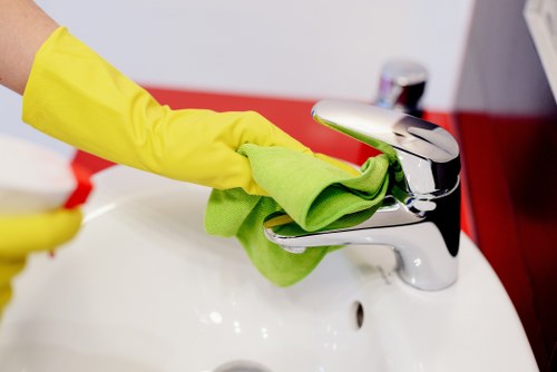 Professional end of tenancy cleaning in a Brent apartment kitchen