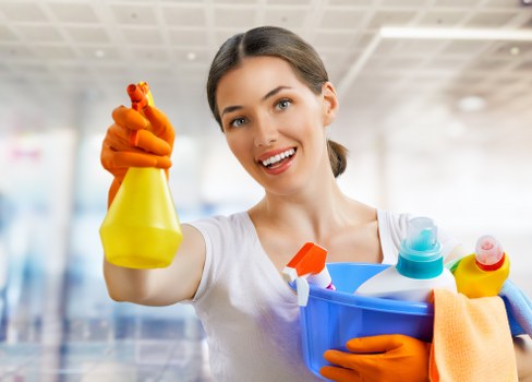 Professional Brent cleaners maintaining a clean residential space
