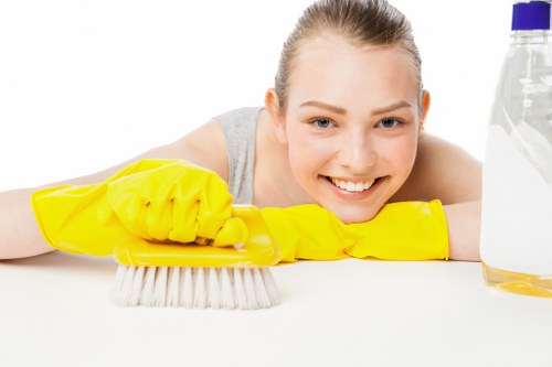 Recurring cleaning for a kitchen and bathroom in Brent property