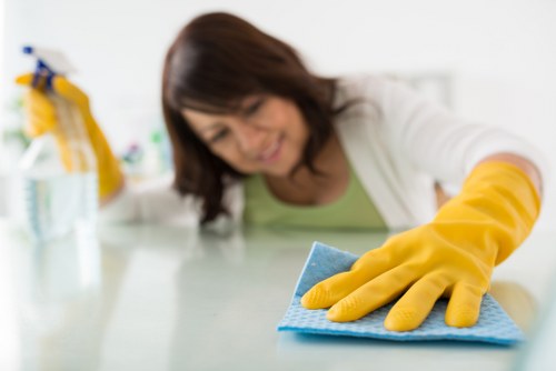 Brent cleaning specialists working in a well-kept business interior
